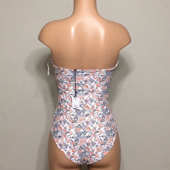 New. Rachel Pally Citrus Maze Bandeau swimsuit. NWT - Picture 4 of 7